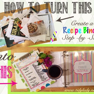 How to Make a Recipe Binder