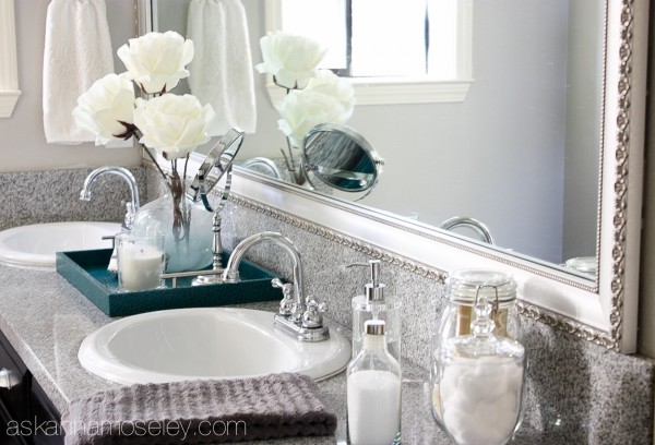 Bathroom mirror makeover with MirrorMate- Ask Anna