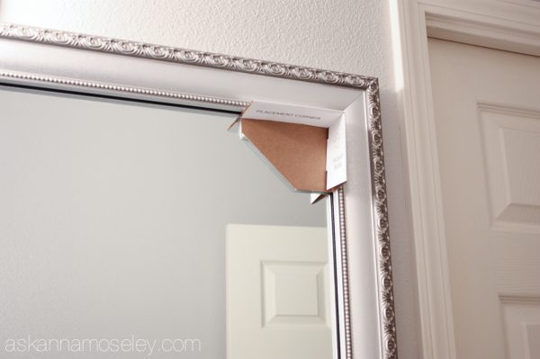 Bathroom mirror makeover with MirrorMate- Ask Anna