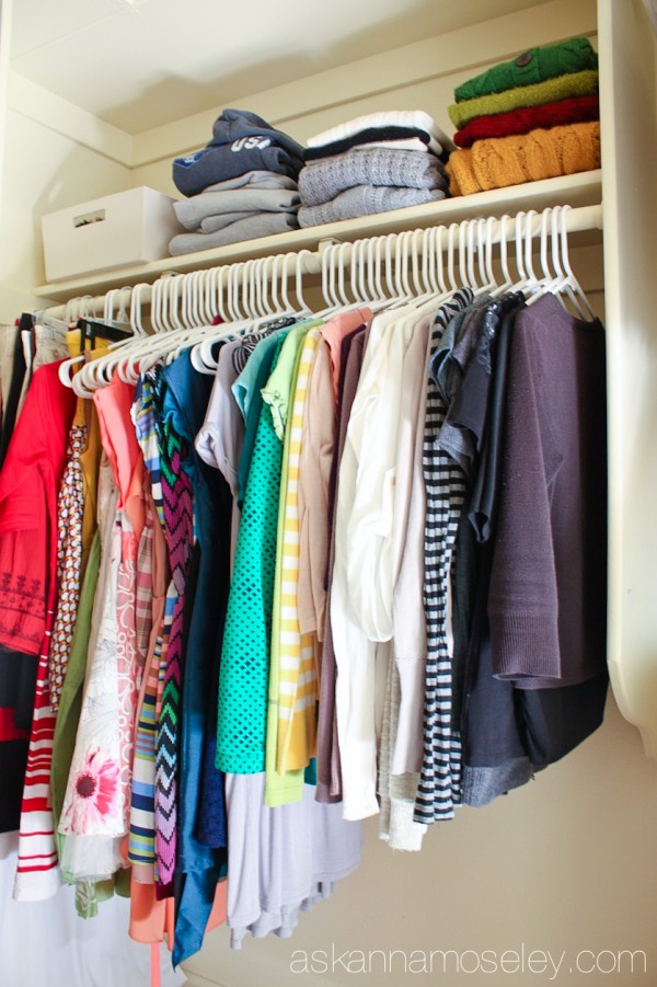 Master bedroom closet organization - Ask Anna