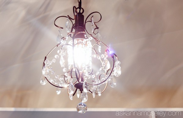 Chandelier in the master bedroom closet - Ask Anna