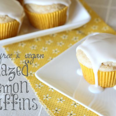 Gluten Free Glazed Lemon Muffins