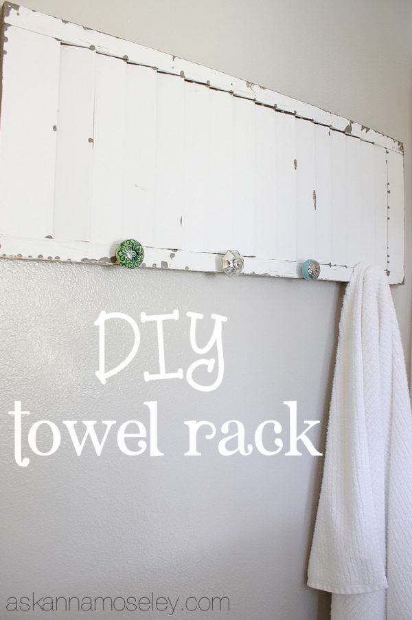 DIY towel rack - Ask Anna