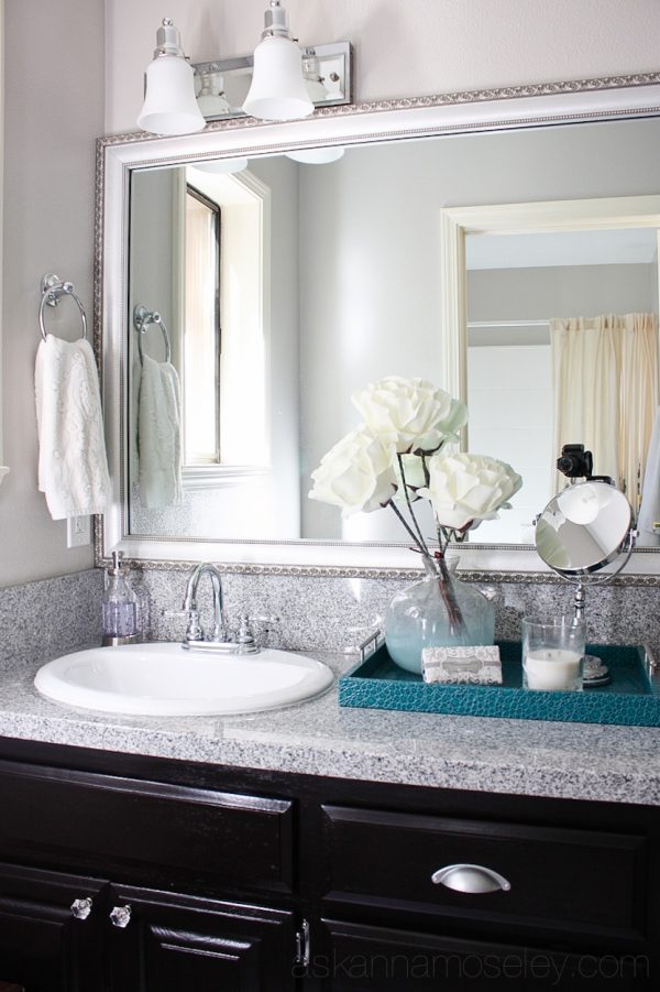 Guest Bathroom Makeover ~ From Pink to Fab