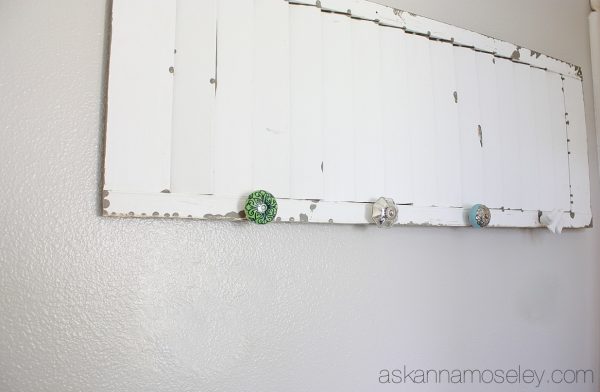 DIY towel rack from a shutter - Ask Anna