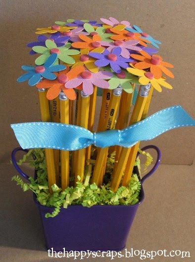 Potted pencil flowers