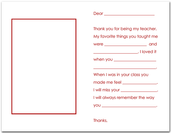 Teacher appreciation printables