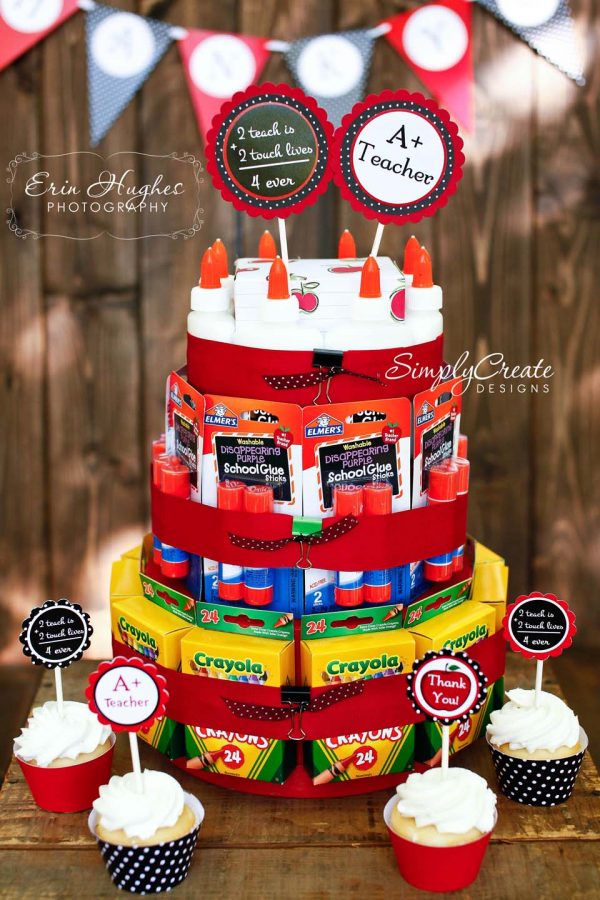 Teacher supply cake