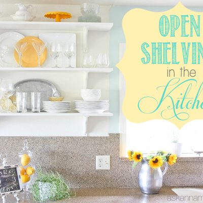 Open Shelving in the Kitchen (Finally!)