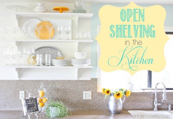 Kitchen open shelving - Ask Anna