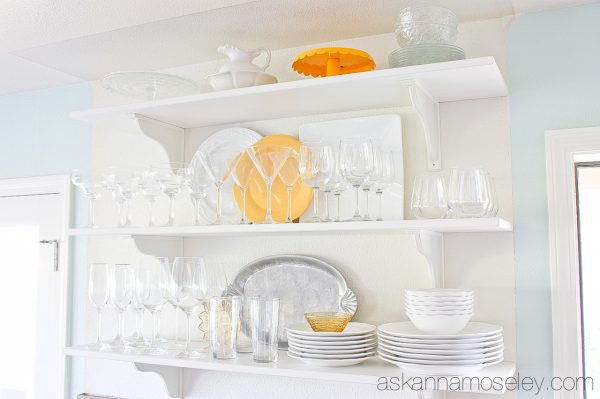 Open shelving in the kitchen - Ask Anna