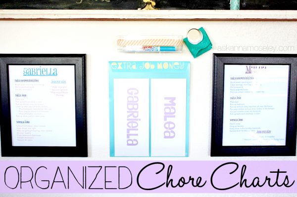 Organized chore charts - Ask Anna