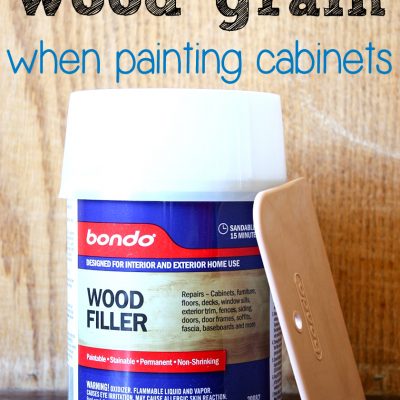 How to Hide Wood Grain on Cabinets (Kitchen Makeover, part 1)