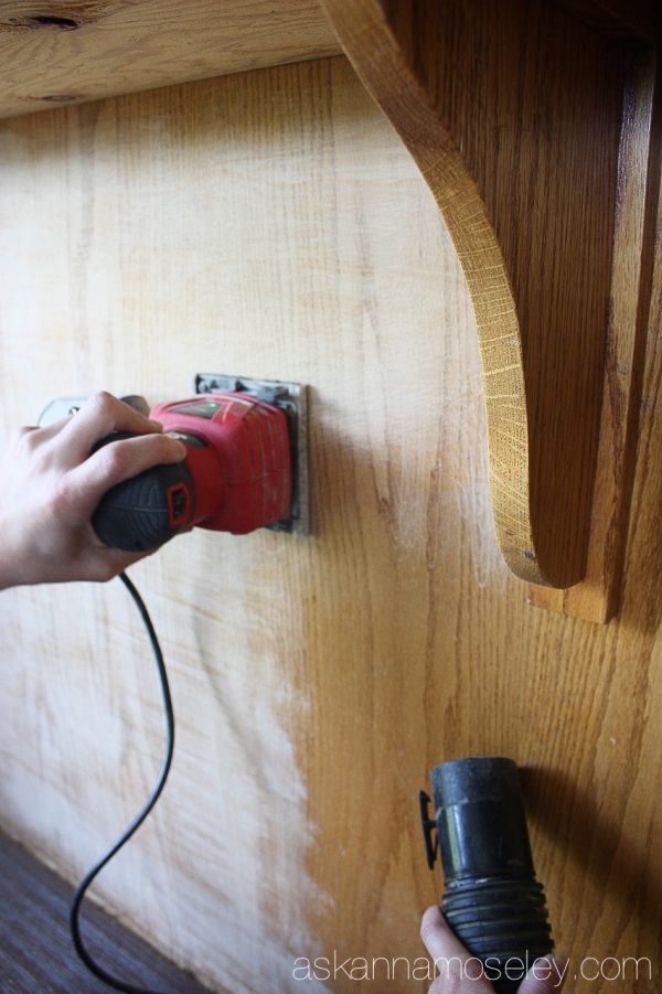 How to fill in wood grain on cabinets - Ask Anna