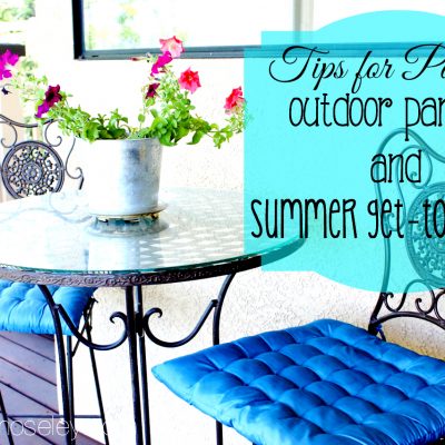 How to plan for an Outdoor Party and Summer Get-togethers