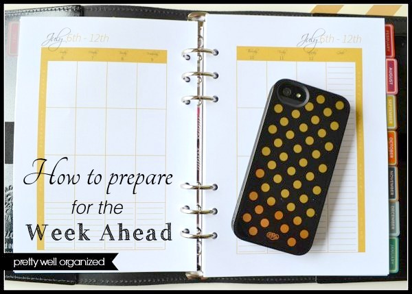 How to prepare for the week ahead - Ask Anna