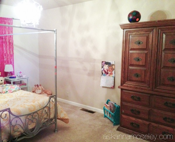 Girl's room makeover -before