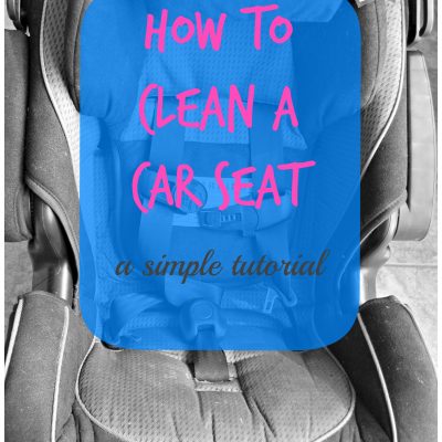 How to Clean a Car Seat