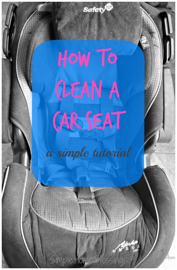 How to Clean a Car Seat a simple tutorial