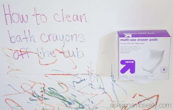 How to clean off tub crayons - Ask Anna