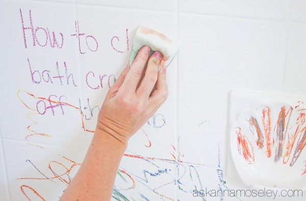 How to clean off tub crayons - Ask Anna