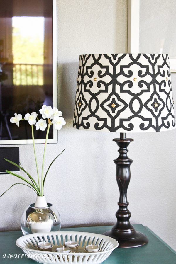 Lamp shade makeover, an Eddie Ross hack - Ask Anna