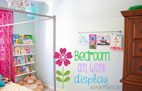 Child's bedroom artwork display - Ask Anna