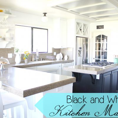 Black and White Kitchen Makeover Reveal!!!