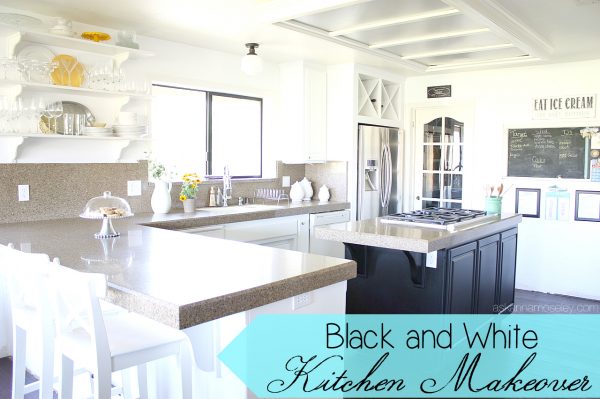 Black and white kitchen makeover - Ask Anna