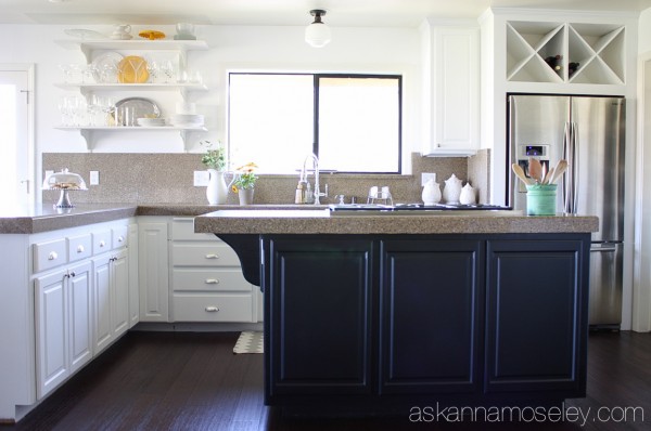 Black and white kitchen makeover - Ask Anna