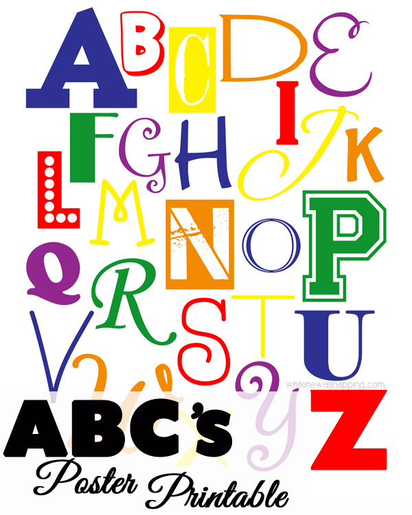 ABC Poster Printable