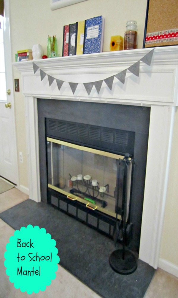 budget back to school mantel