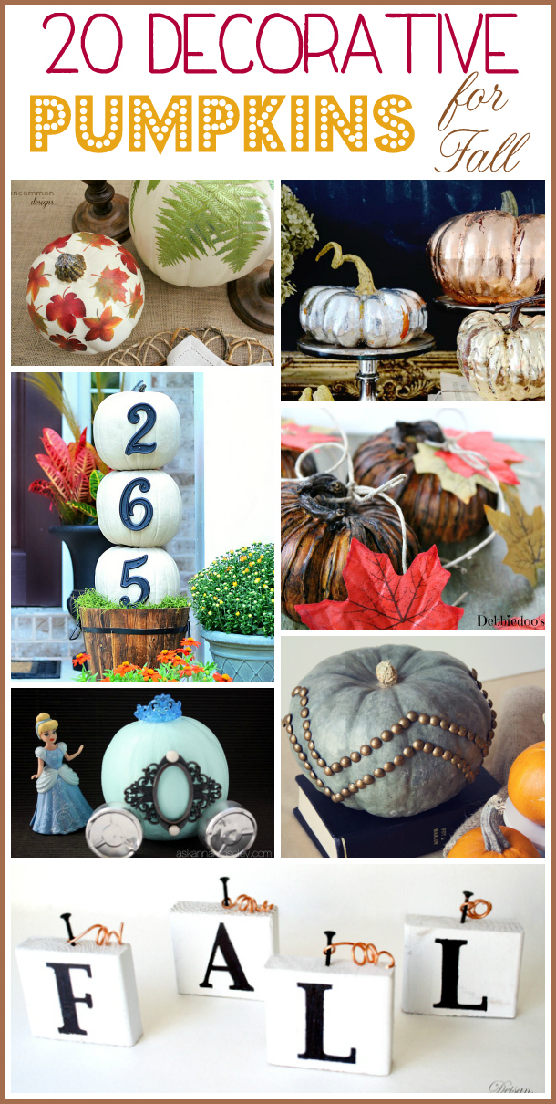 20 decorative pumpkins for Fall - Ask Anna