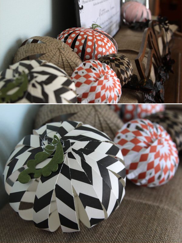 Paper pumpkins