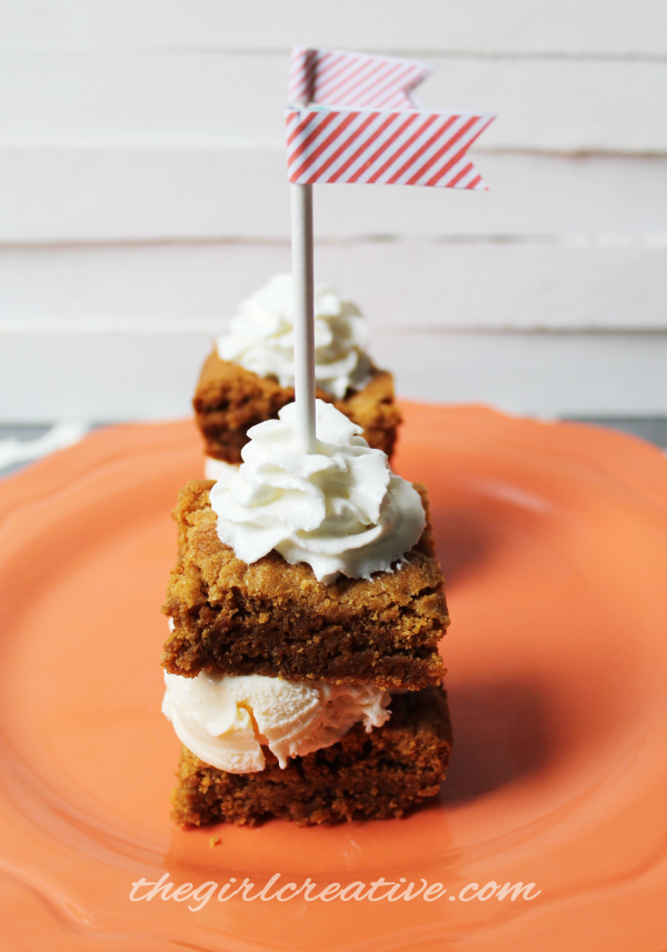 Pumpkin Brownie Sundae