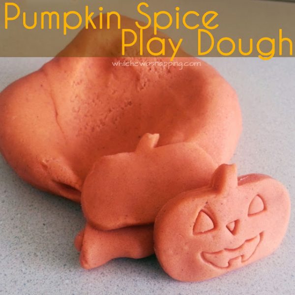 Pumpkin spice Play Dough