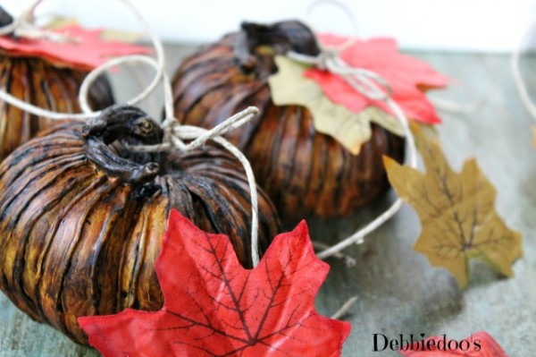 Antiqued pumpkins