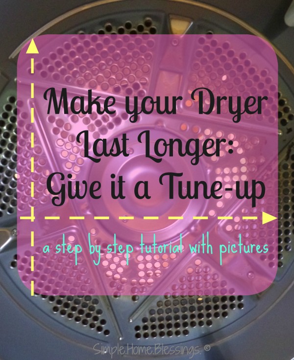 step by step tutorial to extend the life of your dryer