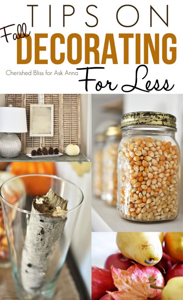 How to decorate for Fall for less - Ask Anna