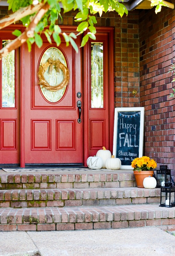 Fall front porch - Ask Anna