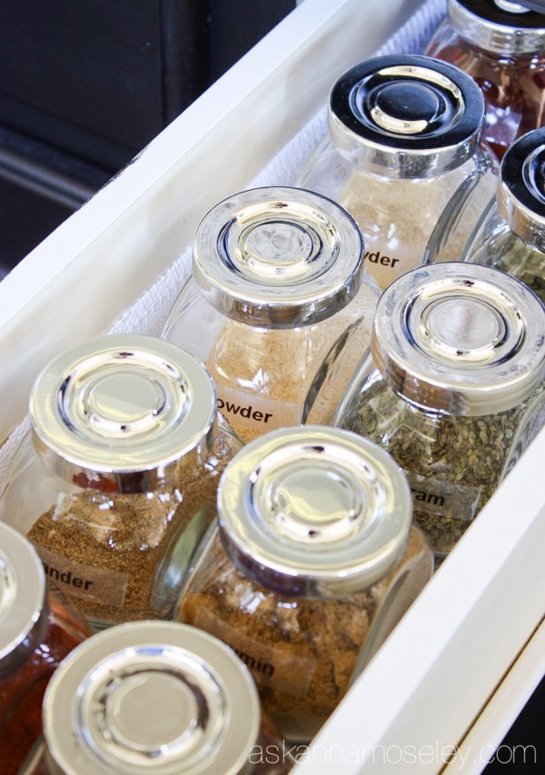 How to organize a spice drawer - Ask Anna