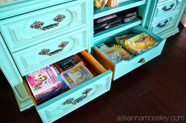 TV console organizataion - Ask Anna