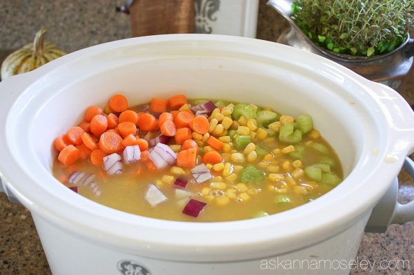 The BEST crockpot chicken noodle soup - Ask Anna