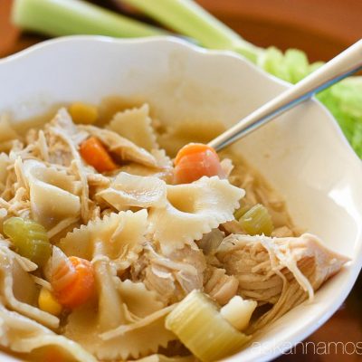 The BEST Crockpot Chicken Noodle Soup