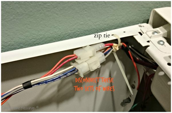 dryer tune up, disconnect wires