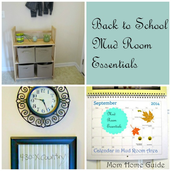 Back to school mud room essentials