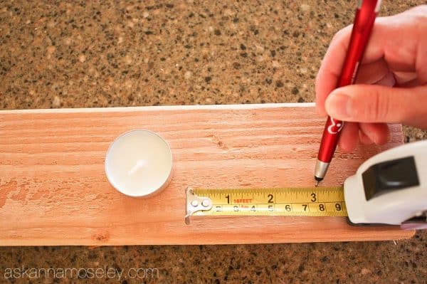 DIY Rustic Christmas Tree Tealight Holder - Ask Anna