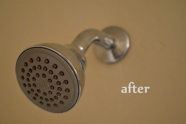 How to clean a shower head