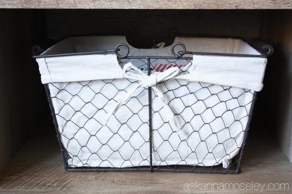 BHG chicken wire basket for storage - Ask Anna