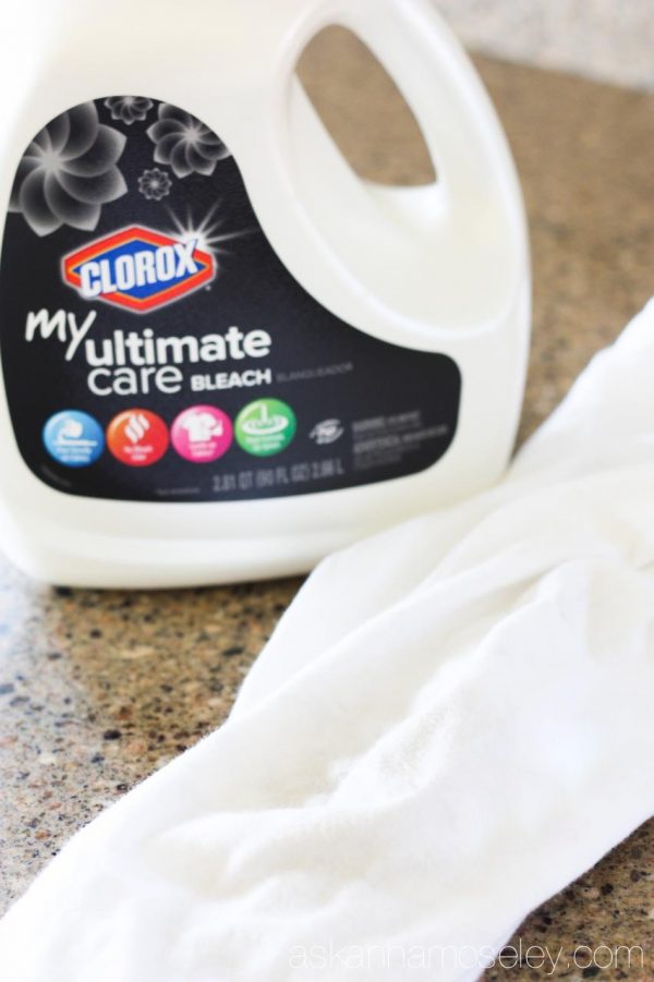 Brighter, cleaner whites with My Ultimate Care Clorox Bleach